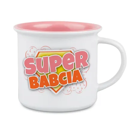 Kubek różowy dla BABCI Super Babcia